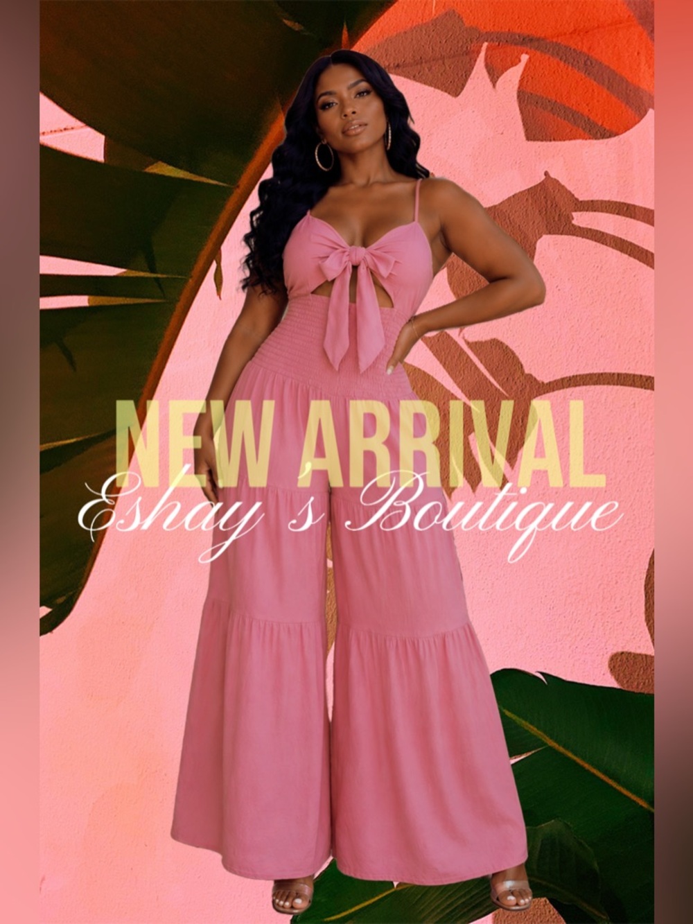 NEW ARRIVAL Pretty in pink wide leg jumpsuit 🌸 please read the description below